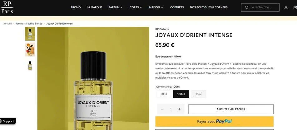 RP Paris Joyaux d'Orient Intense Parfume 50 ml orientalsk