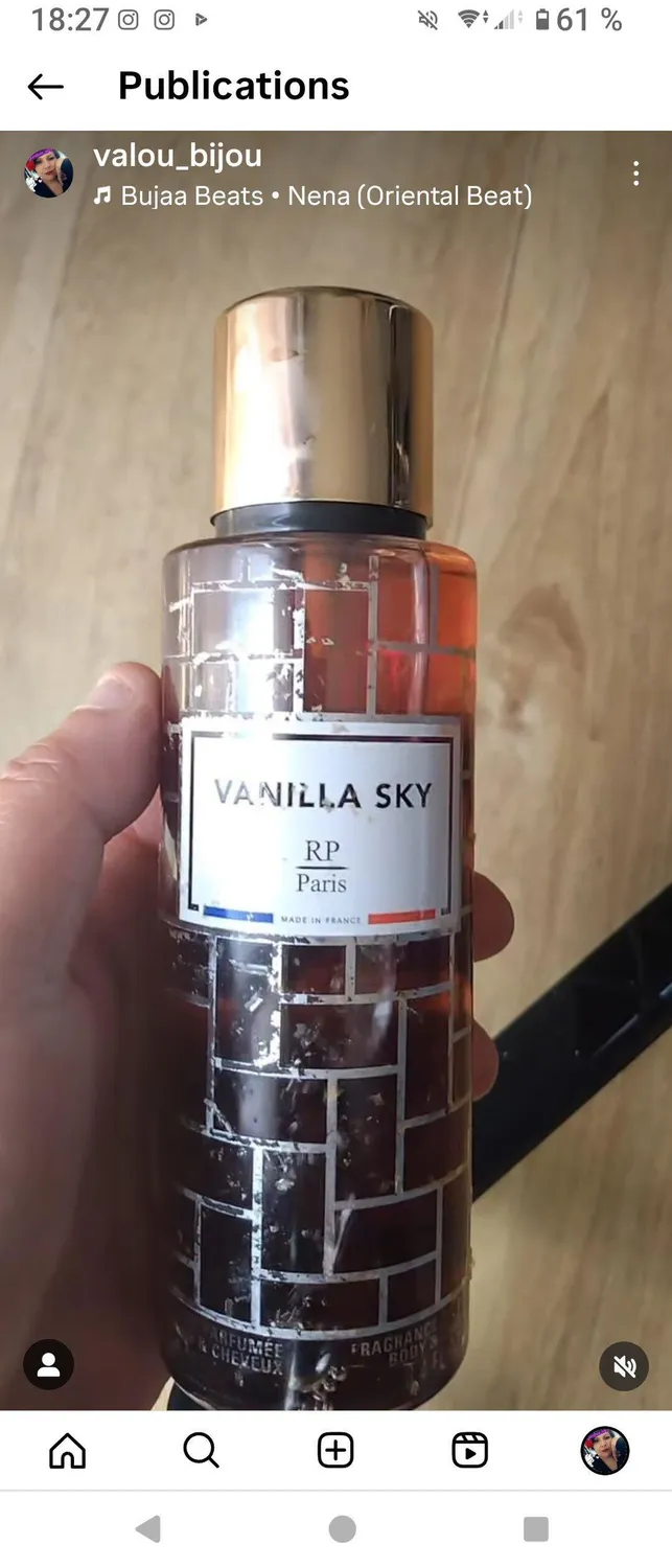 RP Paris Vanilla Sky bodymist 100 ml vanilje