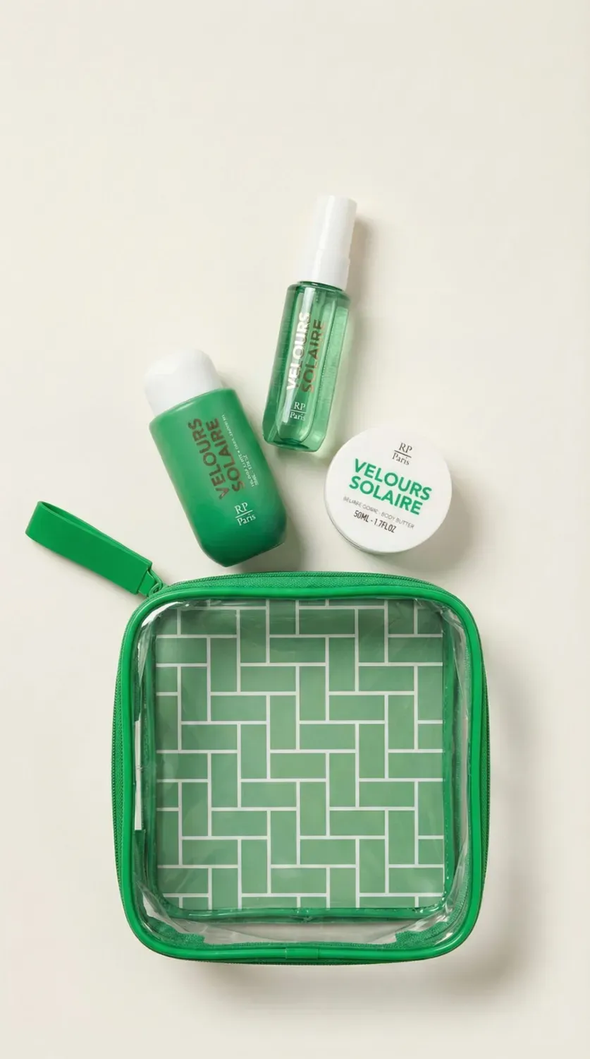 RP Pop Velours Solaire travel set sol figen vanilje