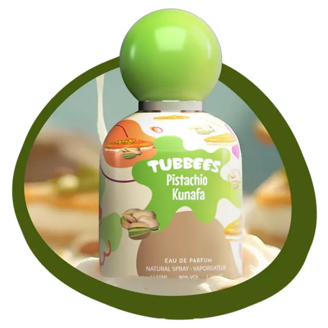 Tubbees Pistachio Kunafa parfume appelsin vanilje