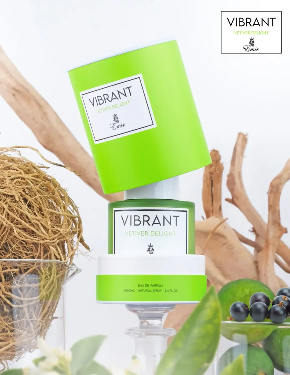 Paris Corner Vibrant Vetiver Delight Emir eau de parfum 100ml grøn
