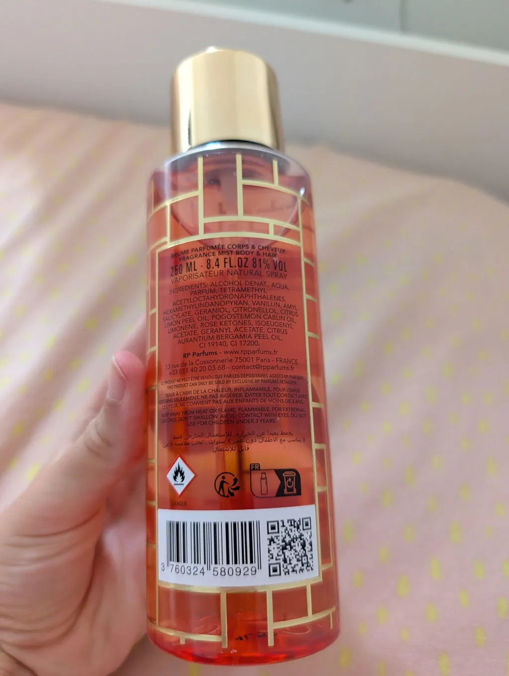 RP Paris Bella dufttåge 250 ml orangeblomst amber