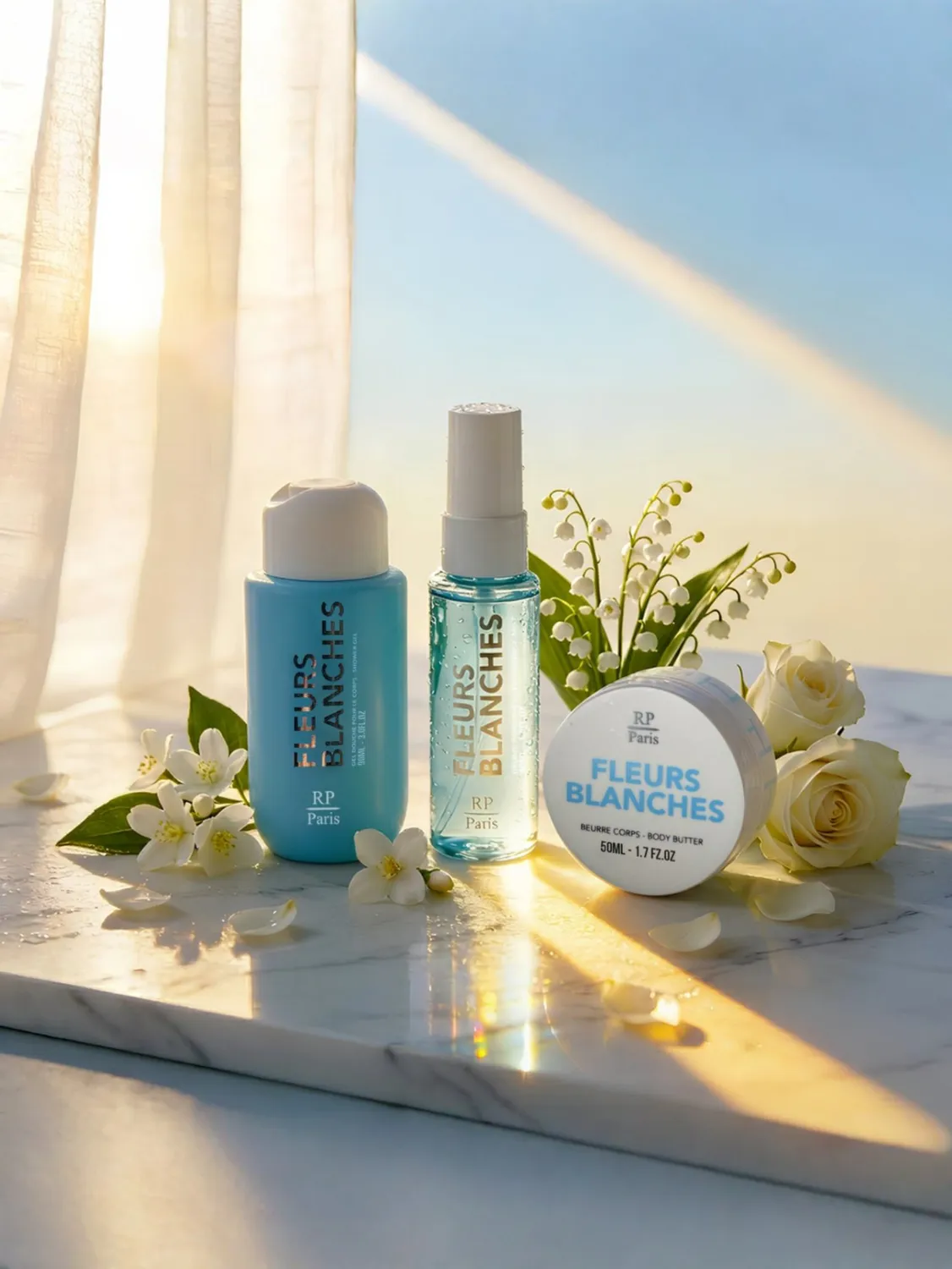 RP Paris RP Pop Fleurs Blanches travelsæt neroli 3 dele