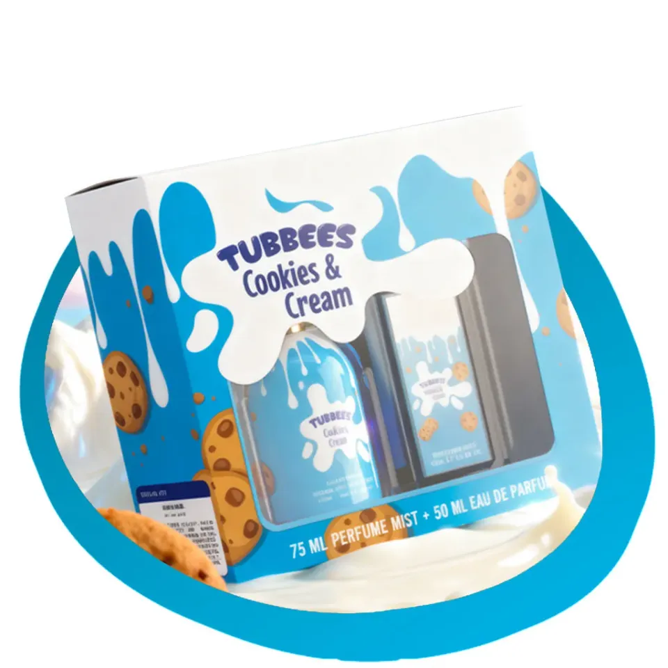 Tubbees Cookies & Cream gavesæt vanilje chokolade